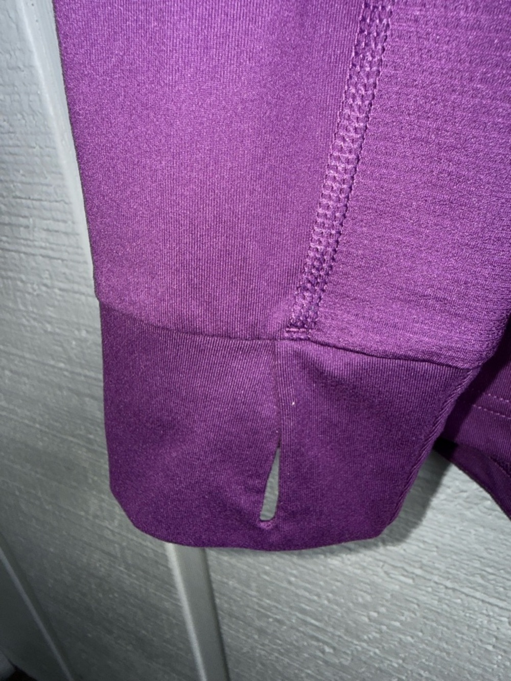 Adidas Climalite 1/4 Zip Pullover Jacket Women's Size M - Purple With Thumbholes - Picture 4 of 9